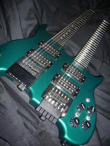 Steinberger Double Neck Guitar 1989 custom made by Bill DeLap
